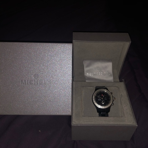 Black Michele watch main image 8